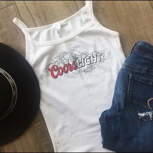 AMERICAN APPAREL COORS LIGHT TANK
